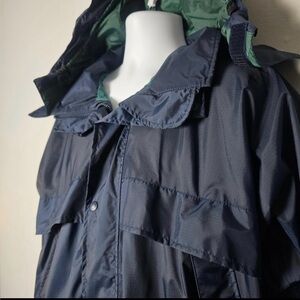 L.L. Bean Men's Navy Vintage Raincoat